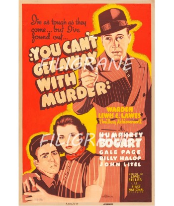 CINéMA CAN'T GET AWAY with MURDER Rxcd-POSTER/REPRODUCTION d1 AFFICHE VINTAGE les muscles