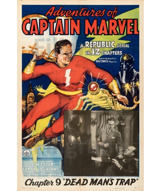 CINéMA CAPTAIN MARVEL DEAD MAN'S Rbat-POSTER/REPRODUCTION d1 AFFICHE VINTAGE Comparez plus de prix