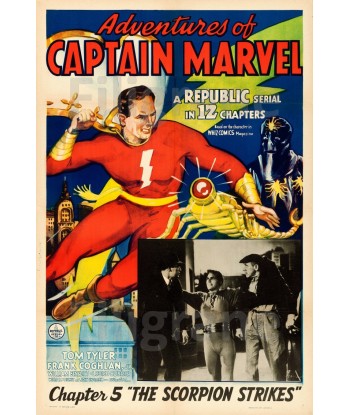 CINéMA CAPTAIN MARVEL SCORPION  Rjzy-POSTER/REPRODUCTION d1 AFFICHE VINTAGE basket pas cher