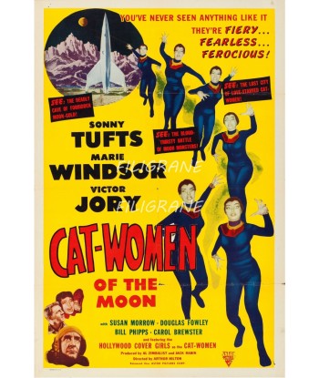 CINéMA CAT WOMEN of the MOON Rtdw-POSTER/REPRODUCTION d1 AFFICHE VINTAGE pour bénéficier 