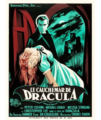 CINéMA CAUCHEMAR de DRACULA Rqfr-POSTER/REPRODUCTION d1 AFFICHE VINTAGE en stock