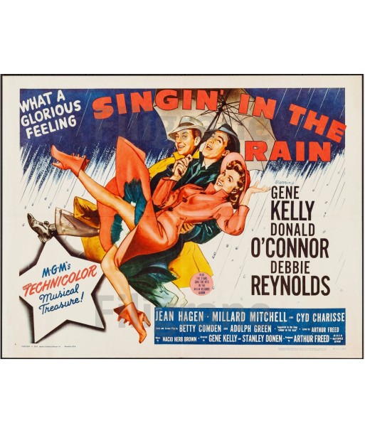 CINéMA CHANTONS sous la PLUIE Rcgx-POSTER/REPRODUCTION d1 AFFICHE VINTAGE shop