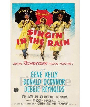 CINéMA CHANTONS sous la PLUIE Rsti-POSTER/REPRODUCTION d1 AFFICHE VINTAGE outlet