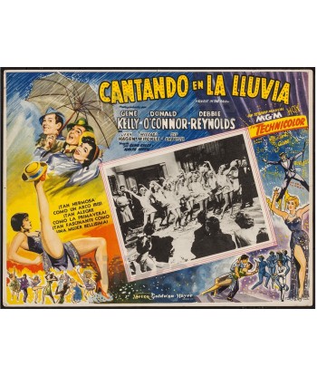 CINéMA CHANTONS sous la PLUIE Ruut-POSTER/REPRODUCTION d1 AFFICHE VINTAGE est présent 