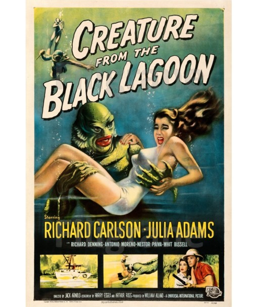 CINéMA CREATURE from BLACK LAGOON Rbiq-POSTER/REPRODUCTION d1 AFFICHE VINTAGE En savoir plus