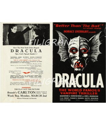 CINéMA DRACULA   Rhax-POSTER/REPRODUCTION d1 AFFICHE VINTAGE Voir les baskets