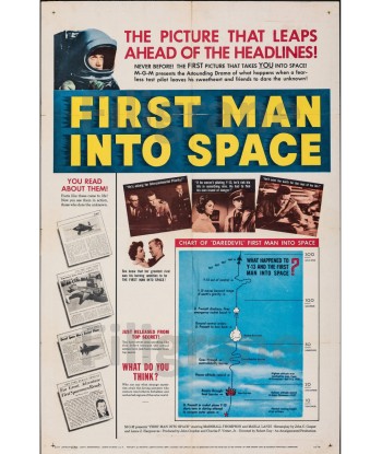 CINéMA FIRST MAN INTO SPACE Rdkd-POSTER/REPRODUCTION d1 AFFICHE VINTAGE en ligne