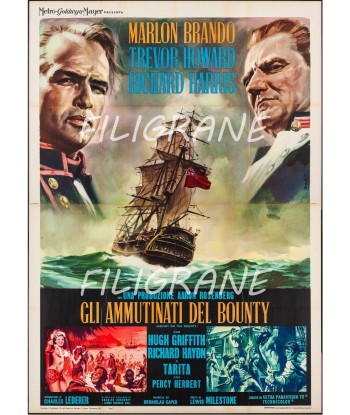 CINéMA GLI AMMUTINATI del BOUNTY Rjms-POSTER/REPRODUCTION d1 AFFICHE VINTAGE prix pour 