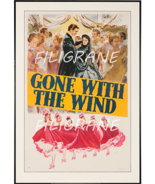 CINéMA GONE WITH the WIND Rbaf-POSTER/REPRODUCTION d1 AFFICHE VINTAGE Jusqu'à 80% De Réduction