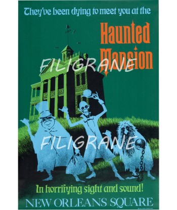 CINéMA HAUNTED MANSION  Rfep-POSTER/REPRODUCTION d1 AFFICHE VINTAGE livraison gratuite