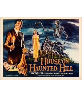 CINéMA HOUSE ON HAUNTED HILL Rmgz-POSTER/REPRODUCTION d1 AFFICHE VINTAGE chez Cornerstreet bien 