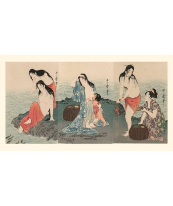 Les Pêcheuses d’Awabe de Utamaro | Reproduction Fine Art solde