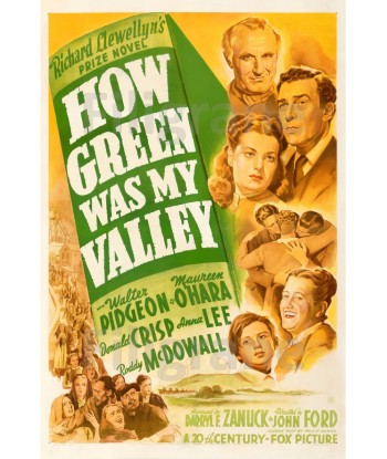 CINéMA HOW GREEN WAS MY VALLEY Rilp-POSTER/REPRODUCTION d1 AFFICHE VINTAGE Le MVP de beaucoup