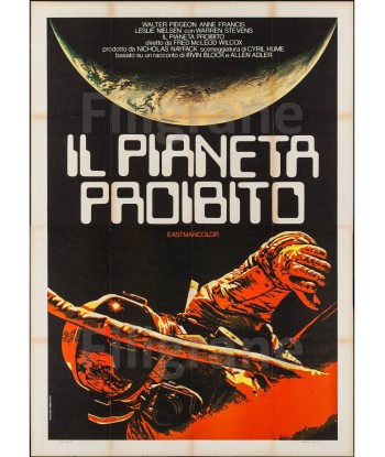 CINéMA IL PLANETA PROIBITO Rcbe-POSTER/REPRODUCTION d1 AFFICHE VINTAGE meilleur choix