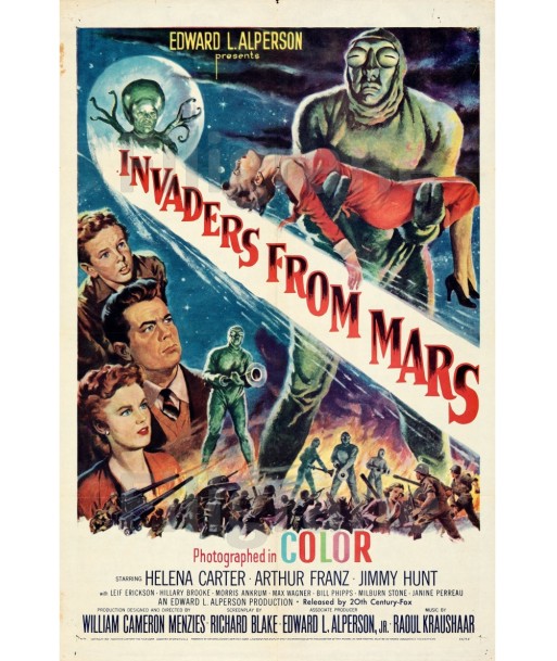 CINéMA INVADERS from MARS Rmhh-POSTER/REPRODUCTION d1 AFFICHE VINTAGE destockage