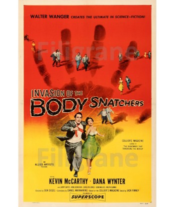 CINéMA INVASION BODY SNATCHERS Rfok-POSTER/REPRODUCTION d1 AFFICHE VINTAGE À commander