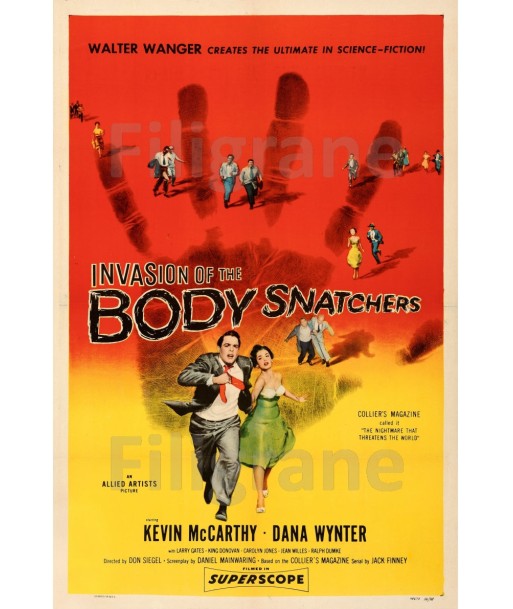 CINéMA INVASION BODY SNATCHERS Rfok-POSTER/REPRODUCTION d1 AFFICHE VINTAGE À commander