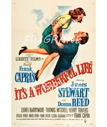 CINéMA IT'S A WONDERFUL LIFE Rnou-POSTER/REPRODUCTION d1 AFFICHE VINTAGE d'Europe débarque