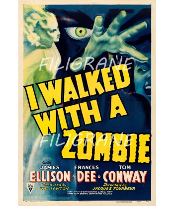 CINéMA I WALKED with a ZOMBIE  Rfhm-POSTER/REPRODUCTION d1 AFFICHE VINTAGE 50-70% off 