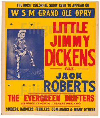 CINéMA JIMMY DICKENS  Rdpm-POSTER/REPRODUCTION d1 AFFICHE VINTAGE Les magasins à Paris