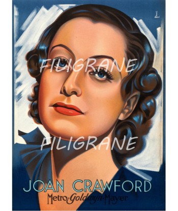 CINéMA Joan CRAWFORD ACTRICE Reai-POSTER/REPRODUCTION d1 AFFICHE VINTAGE l'évolution des habitudes 