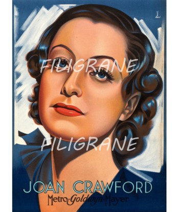 CINéMA Joan CRAWFORD ACTRICE Rtdx-POSTER/REPRODUCTION d1 AFFICHE VINTAGE Paris Déstockage Promo