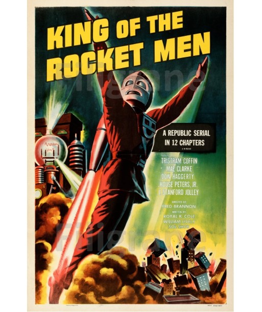 CINéMA KING of the ROCKET MEN Rrpj-POSTER/REPRODUCTION d1 AFFICHE VINTAGE hantent personnes