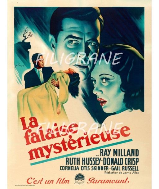 CINéMA LA FALAISE MYSTéRIEUSE  Rhtp-POSTER/REPRODUCTION d1 AFFICHE VINTAGE Toutes les collections ici