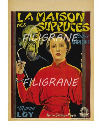 CINéMA LA MAISON des SUPPLICES  Rsgp-POSTER/REPRODUCTION d1 AFFICHE VINTAGE Faites des économies