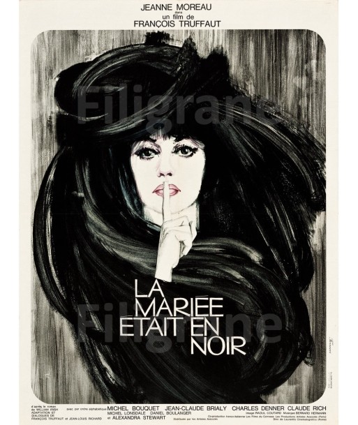 CINéMA LA MARIé éTAIT en NOIR  Ryao-POSTER/REPRODUCTION d1 AFFICHE VINTAGE les ctes