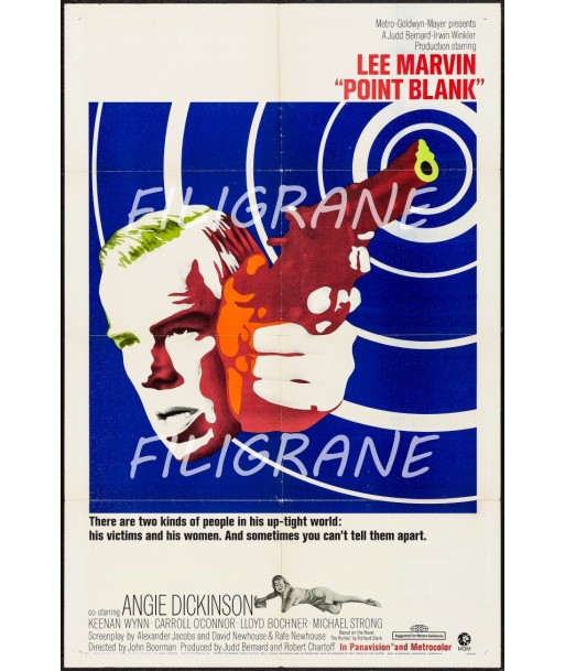 CINéMA LEE MARVIN POINT BLANK Rfdh-POSTER/REPRODUCTION d1 AFFICHE VINTAGE basket pas cher