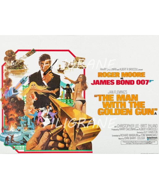 CINéMA MAN WITH the GOLDEN GUN Rzil-POSTER/REPRODUCTION d1 AFFICHE VINTAGE online