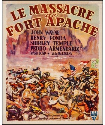 CINéMA MASSACRE de FORT APACHE  Rfct-POSTER/REPRODUCTION d1 AFFICHE VINTAGE Comparez et commandez 