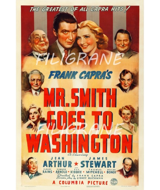 CINéMA Mr SMITH GOES WASHINGTON Rclq-POSTER/REPRODUCTION d1 AFFICHE VINTAGE l'évolution des habitudes 