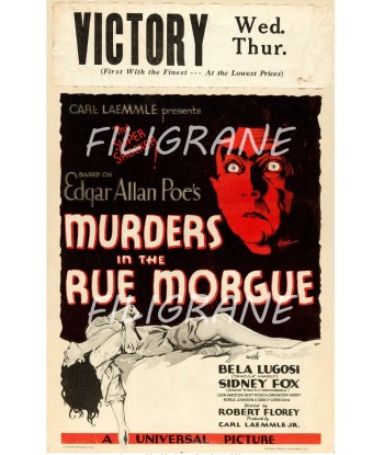 CINéMA MURDERS in the RUE MORGUE Rvgq-POSTER/REPRODUCTION d1 AFFICHE VINTAGE Comparez plus de prix