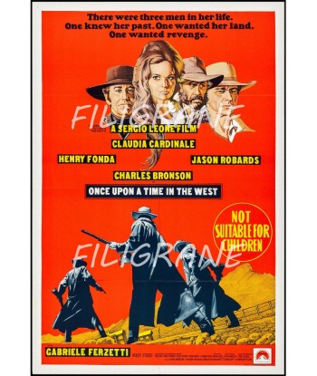 CINéMA ONCE UPON a TIME in WEST Rffw-POSTER/REPRODUCTION d1 AFFICHE VINTAGE meilleur choix