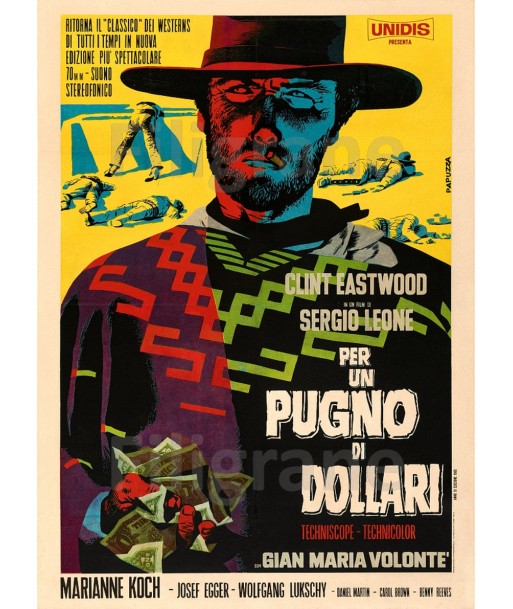 CINéMA PER UN PUGNO di DOLLARI Rnaq-POSTER/REPRODUCTION d1 AFFICHE VINTAGE Les êtres humains sont 