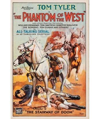 CINéMA PHANTOM of the WEST Rfwi-POSTER/REPRODUCTION d1 AFFICHE VINTAGE pour bénéficier 