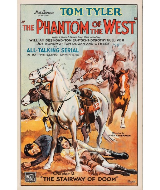 CINéMA PHANTOM of the WEST Rfwi-POSTER/REPRODUCTION d1 AFFICHE VINTAGE pour bénéficier 