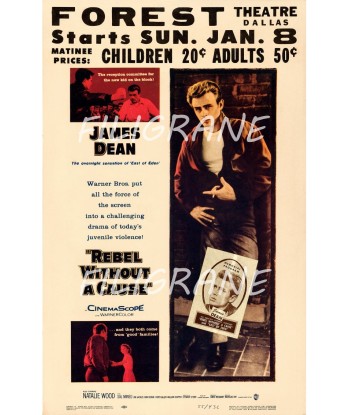 CINéMA REBEL WITHOUT A CAUSE Rqxu-POSTER/REPRODUCTION d1 AFFICHE VINTAGE est présent 