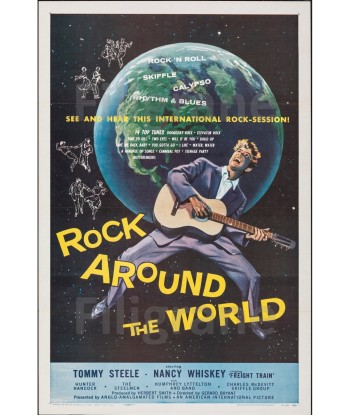 CINéMA ROCK AROUND the WORLD Rziv-POSTER/REPRODUCTION d1 AFFICHE VINTAGE Jusqu'à 80% De Réduction