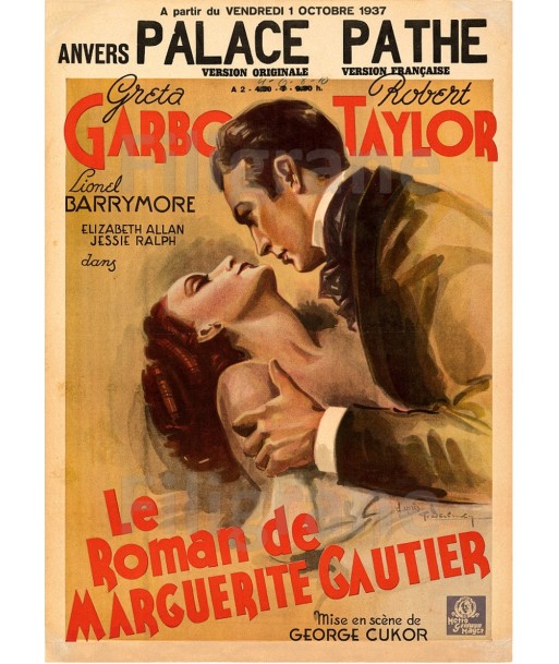 CINéMA ROMAN MARGUERITE GAUTIER Rjbz-POSTER/REPRODUCTION d1 AFFICHE VINTAGE pas cheres