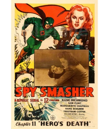 CINéMA SPY SMASHER HERO'S DEATH Rxye-POSTER/REPRODUCTION d1 AFFICHE VINTAGE Comparez plus de prix