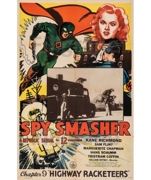 CINéMA SPY SMASHER  Rybm-POSTER/REPRODUCTION d1 AFFICHE VINTAGE votre restaurant rapide dans 