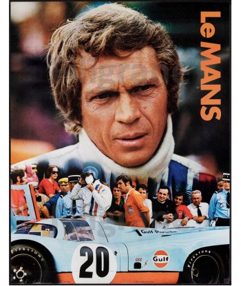 CINéMA STEVE MC QUEEN LE MANS Rsso-POSTER/REPRODUCTION d1 AFFICHE VINTAGE est présent 