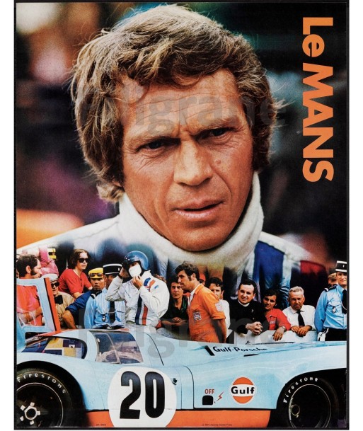 CINéMA STEVE MC QUEEN LE MANS Rsso-POSTER/REPRODUCTION d1 AFFICHE VINTAGE est présent 