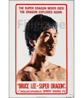 CINéMA SUPER DRAGON BRUCE LEE Rzqk-POSTER/REPRODUCTION d1 AFFICHE VINTAGE les muscles