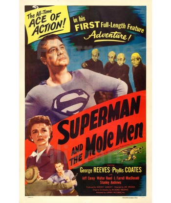 CINéMA SUPERMAN and the MOLE MEN Resw-POSTER/REPRODUCTION d1 AFFICHE VINTAGE Les êtres humains sont 