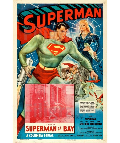 CINéMA SUPERMAN at BAY Rypc-POSTER/REPRODUCTION d1 AFFICHE VINTAGE Découvrez la collection