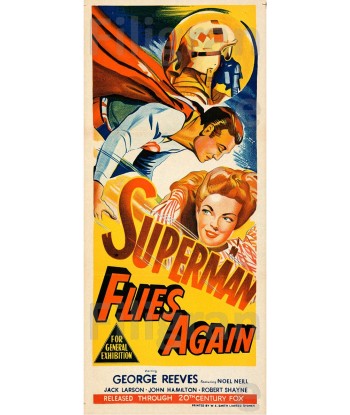 CINéMA SUPERMAN FLIES AGAIN Rsin-POSTER/REPRODUCTION d1 AFFICHE VINTAGE des créatures d'habitude